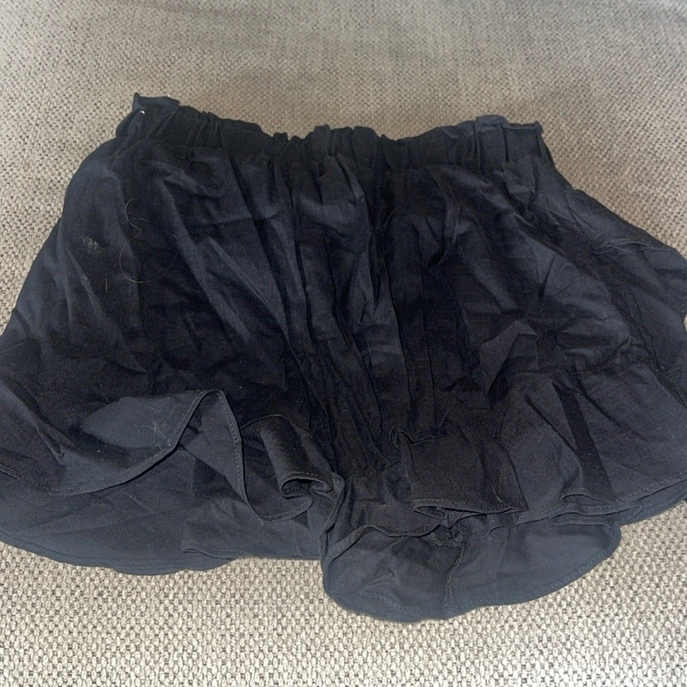 black ruffle skirt